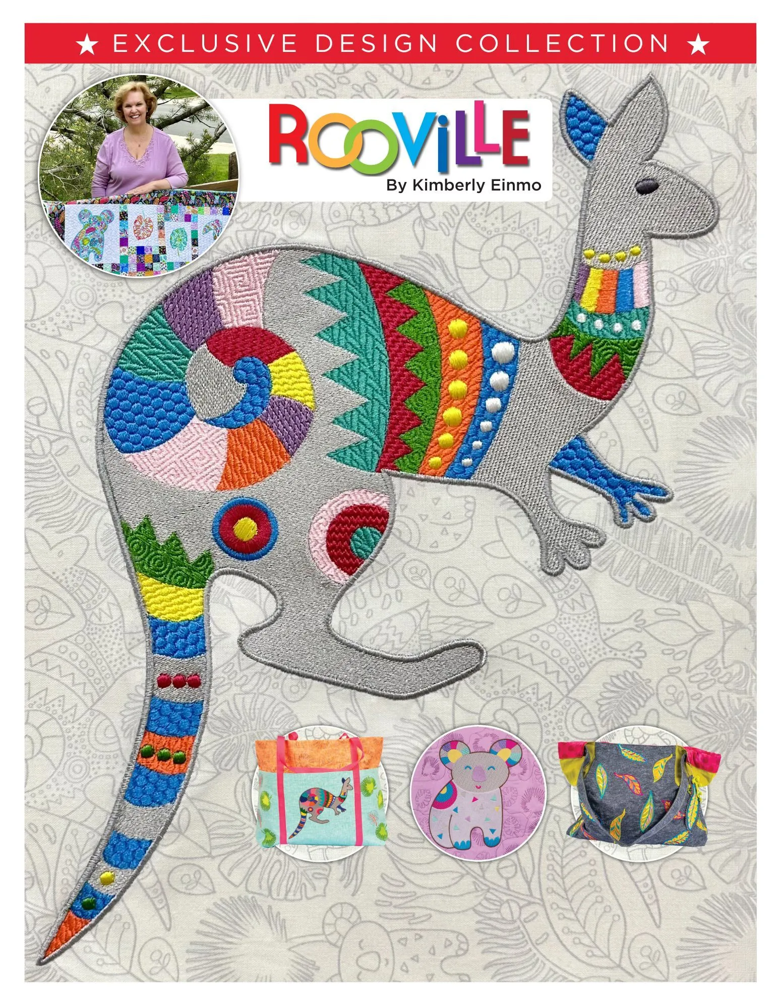 【いぬ】Flower Motif All In One Rooville Exclusive Design Collection - Janome
