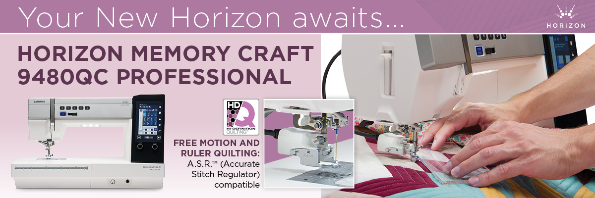 Janome Horizon Memory Craft 9480 QC Professional Sewing Quilting Machine -  Optional Stitch Regulation - Seams Sew Perfect