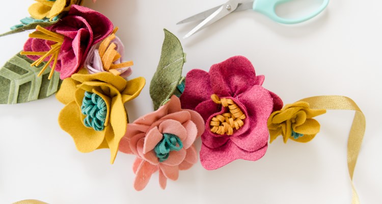 Create Felt Flowers for Home Decor or Fashion Accessories - The