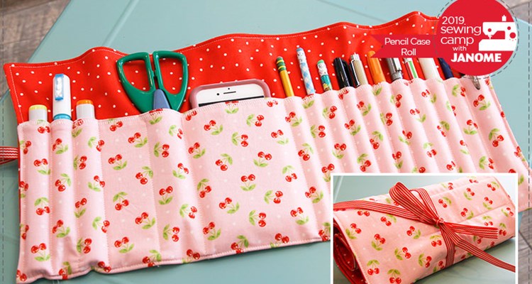 Roll It Up Pencil Roll - Virtual Sewing Class For Kids - Includes
