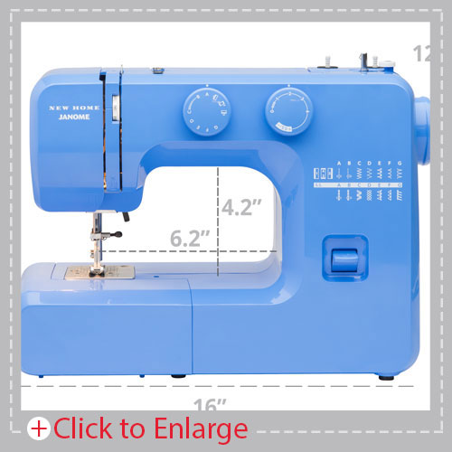 Janome Blue Couture Easy-To-Use Sewing Machine 001couture - The Home Depot