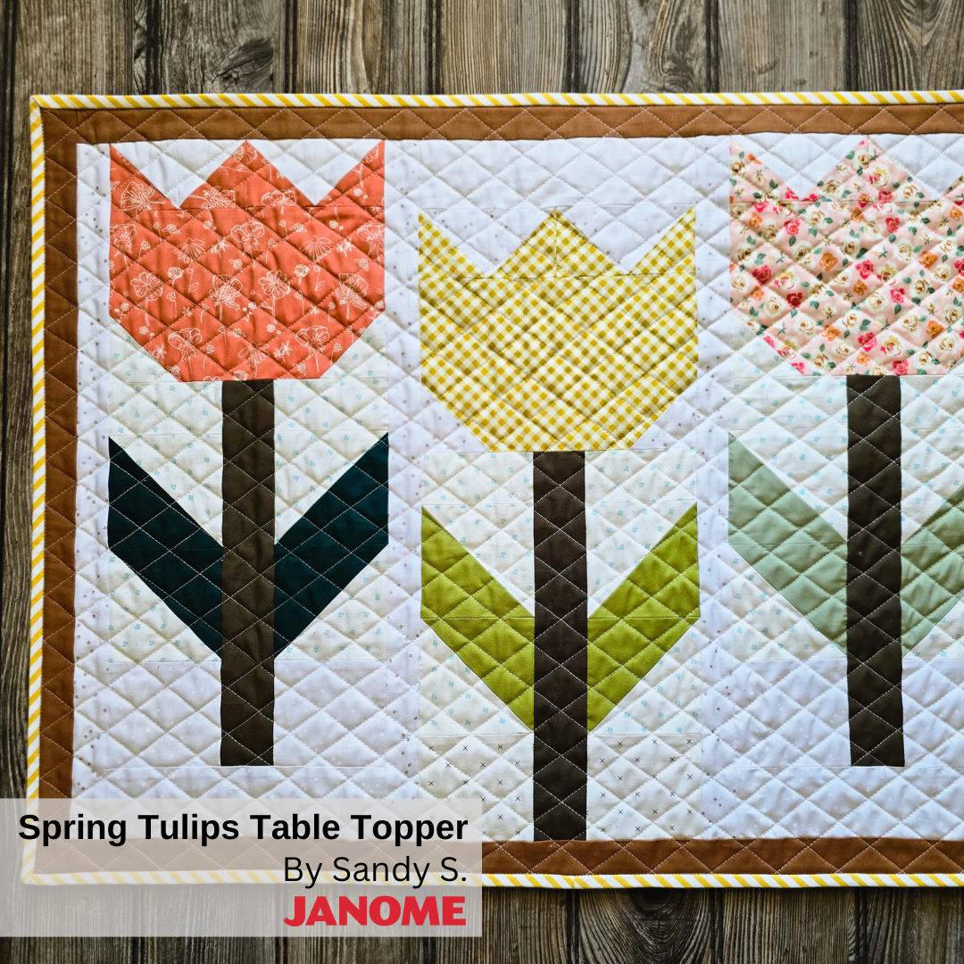 Spring Tulips Table Topper - Janome